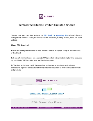 esl steel share price