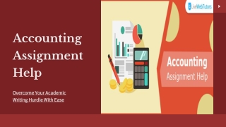 Accounting Assignment Help Overcome Your Academic Writing Hurdle With Ease