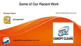 Canopy Cleaners Melbourne - Canopy Cleans