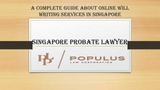 A Complete Guide About Online Will Writing Services