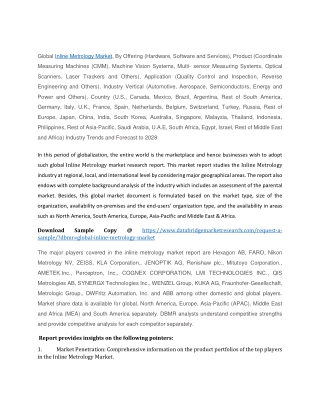 Inline Metrology Market