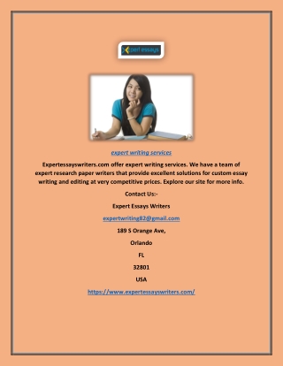 Expert Writing Services | Expertessayswriters.com