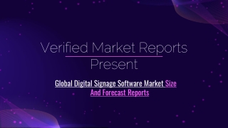 Global Digital Signage Software Market