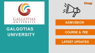Galgotias University - [GU], Noida