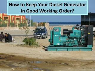 Tips for taking preventative maintenance for Radiator Generator Sets