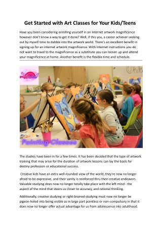 Get Started with Art Classes for Your Kids_Teens