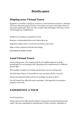 create a virtual tour