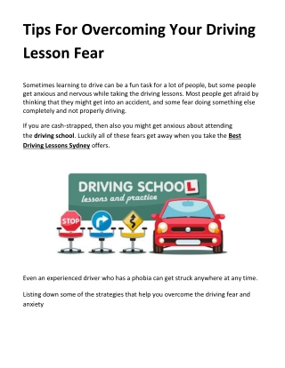 Best Driving Lessons Sydney