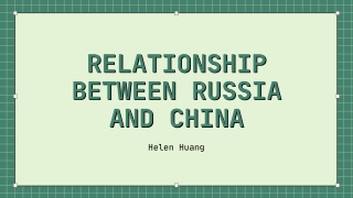 Relationship between Russia and China