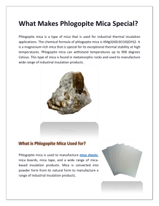 What Makes Phlogopite Mica Special?