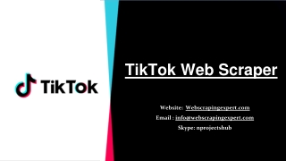 TikTok Web Scraper