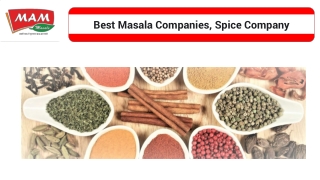 Best Masala Companies, Spice Company