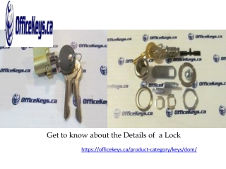 Get to know about the Details of  a Lock