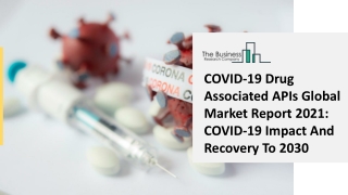 COVID-19 Drug Associated APIs Market Size, Growth, Opportunity and Forecast to 2