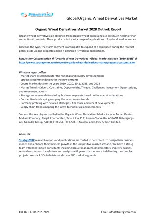 Organic Wheat Derivatives Market Forecasts to 2028