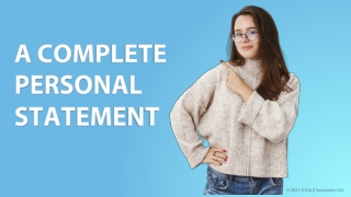 How to Write a Winning Personal Statement