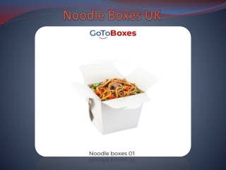 Noodle Boxes UK