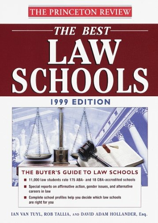 EBOOK The Best Law Schools 1999 Edition Best Law Schools Princeton Review