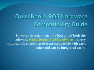 QuickBooks Point of Sale (POS) System Software for Small Business