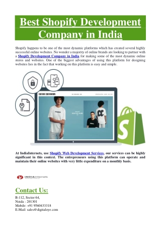 Shopify Development Company in India