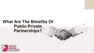 What Are the Benefits of Public-Private Partnerships?