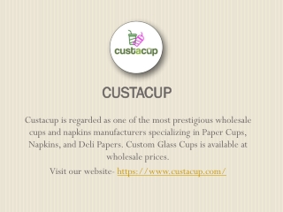 Are You Looking For Wholesale Private Label Cups And Napkins Manufacturer?