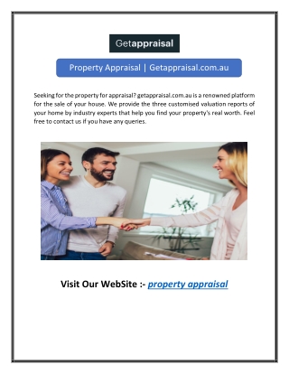 Property Appraisal | Getappraisal.com.au