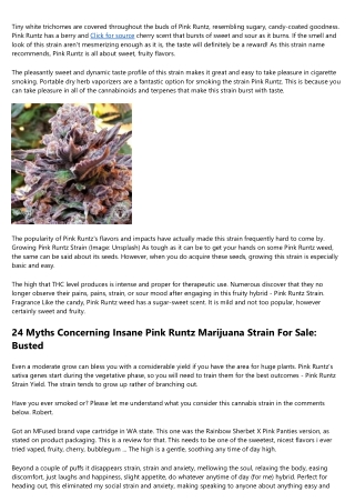 5 Business Leading The Way In Producing Promising Pink Runtz Phenotypes