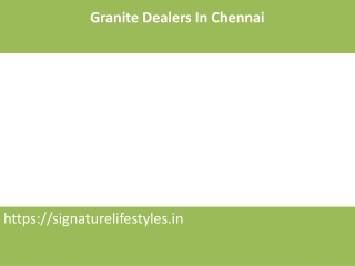 Granite Dealers In Chennai