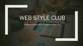 Allow your visitors to scroll through the homepage of your website with web development in New York