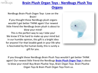 Stomach Plush Toys & Stomach Organ Toys - NerdBugs LLC