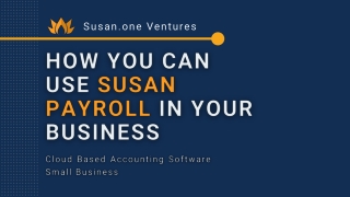 How you can use Susan Payroll in your business | Susan.one