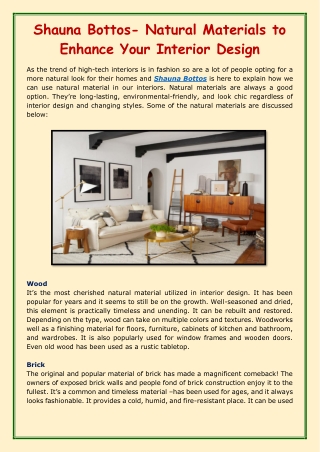 Shauna Bottos- Natural Materials to Enhance Your Interior Design-converted