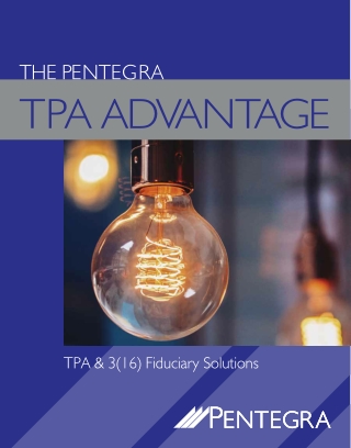 The Pentegra TPA Advantage TPA and 316 Services