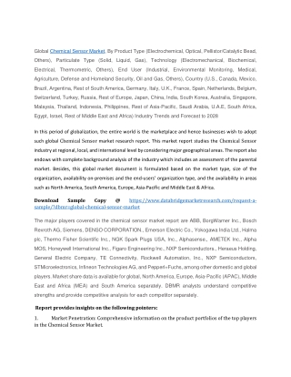 Chemical Sensor Market