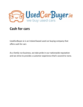 Cash for Cars