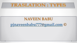 translation types