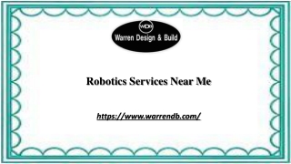 Robotics Services Near Me