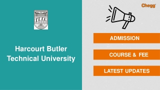 Harcourt Butler Technical University - [HBTU], Kanpur