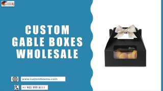 Custom Gable Boxes Wholesale