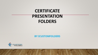 certificate folders