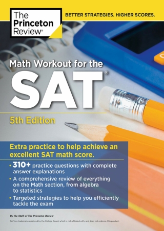 EBOOK Math Workout for the SAT 5th Edition Extra Practice for an Excellent Score