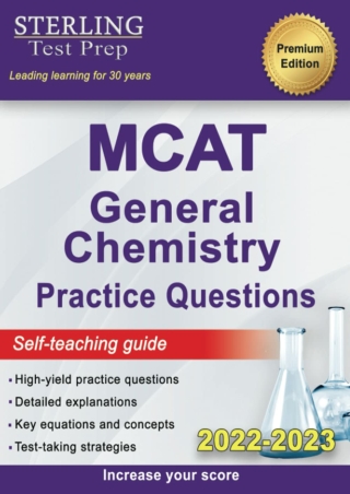 EBOOK Sterling Test Prep MCAT General Chemistry Practice Questions High Yield MCAT