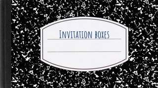 Get the ideas from experts for Aesthetic Designs of the Tempting invitatio boxes