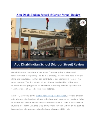 Abu Dhabi Indian School
