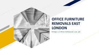 office furniture removals east london