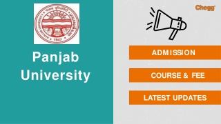 Panjab University - [PUCHD], Chandigarh