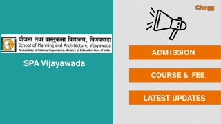 School of Planning & Architecture - [SPA], Vijayawada