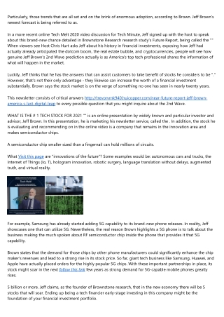 The Near Future Report Review: Jeff Brown's Second Wave ...