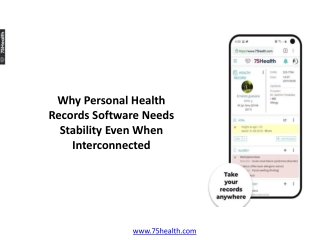 Why Personal Health Records Software Needs Stability Even When Interconnected